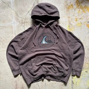 Vintage Y2k Quiksilver Brown Surf Hoodie – Size L
